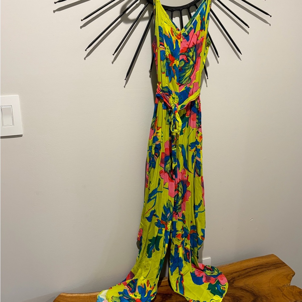 Vibrant Floral Maxi Dress